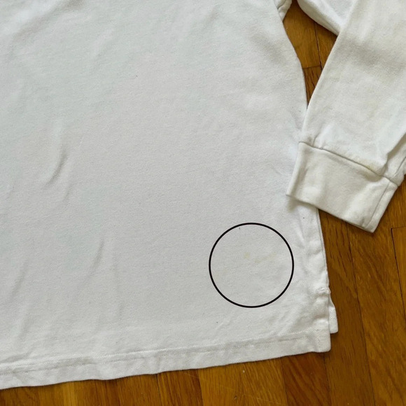 4/$25 The Children’s Place Polo Shirt Long Sleeve White Size 12 - Picture 7 of 8
